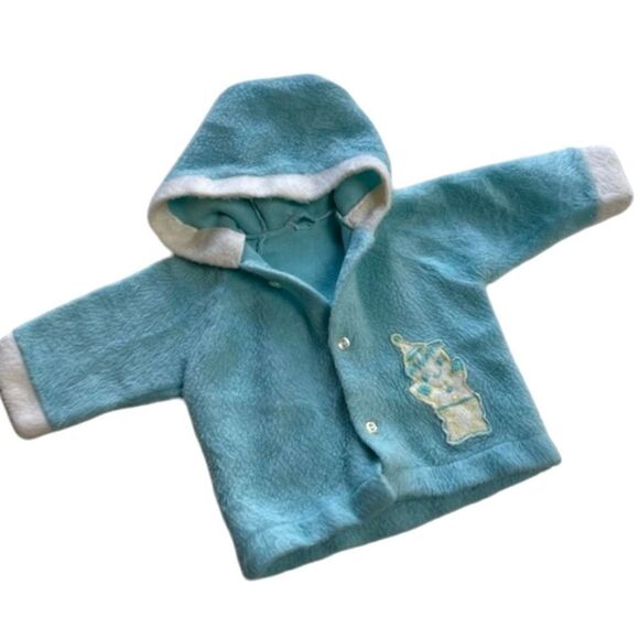 Vintage Handmade MCM 1950s 1960s Fuzzy Hooded Clown Circus Embroidered Jacket - Picture 1 of 10